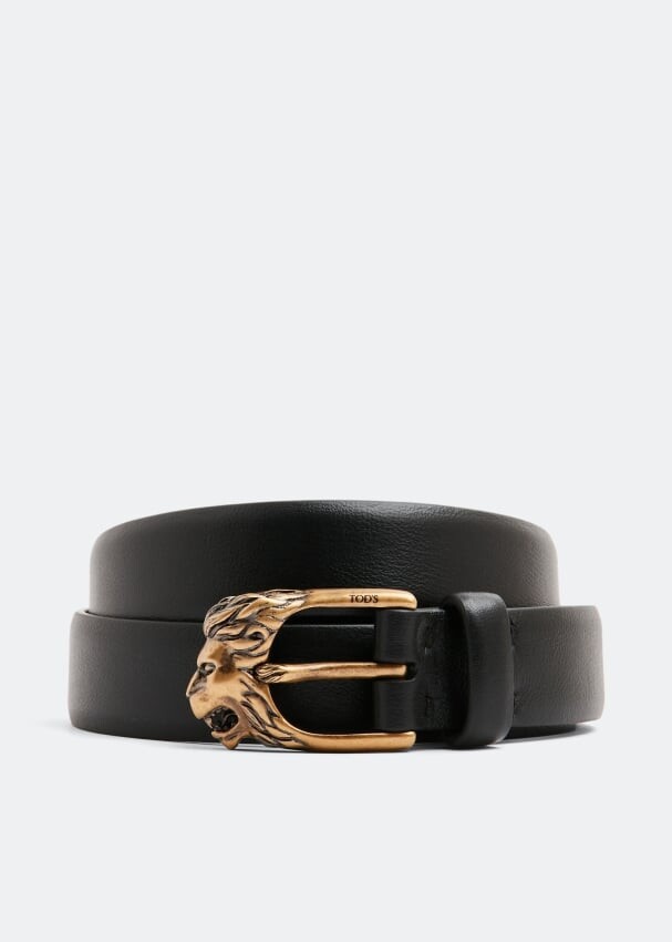 

Ремень TOD'S Lion belt, черный