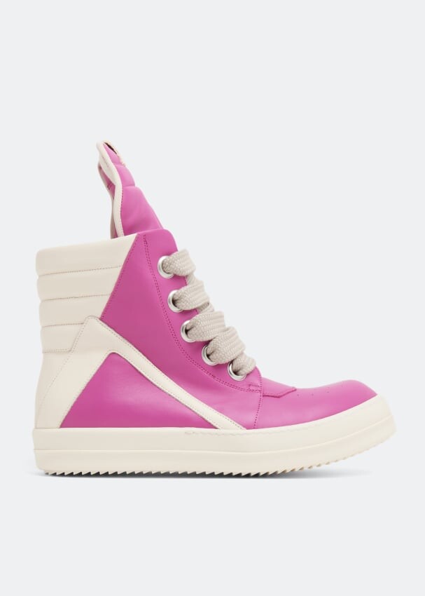 

Кроссовки RICK OWENS Geobaskets high-top sneakers, розовый