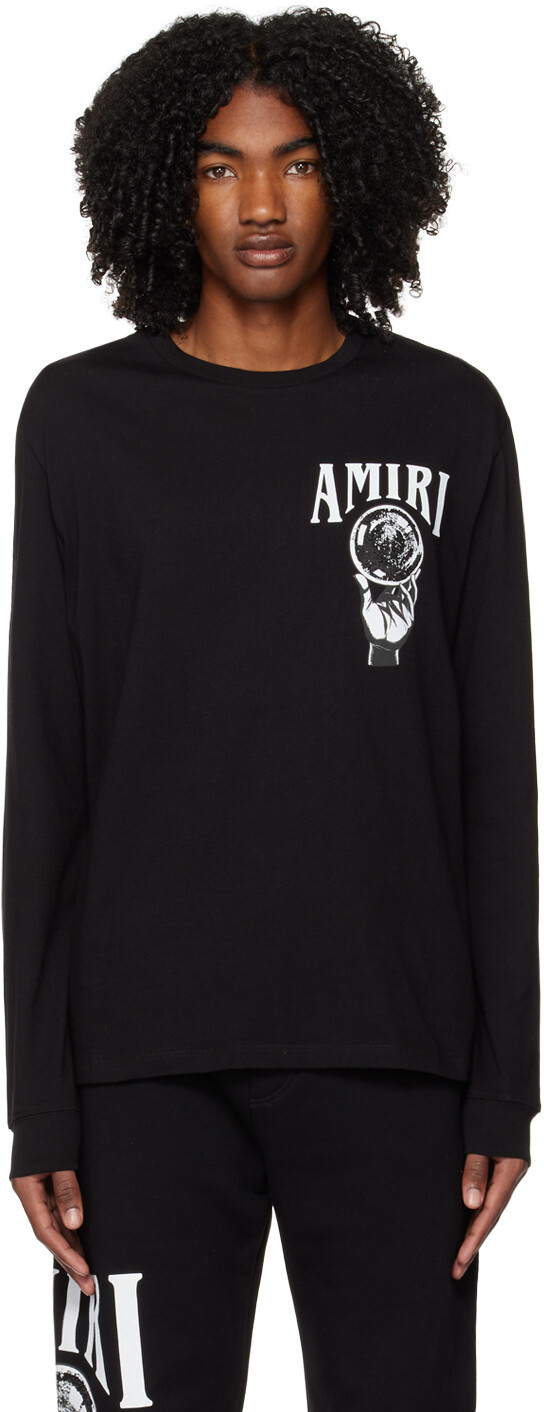 

Черная футболка с длинным рукавом Crystal Ball AMIRI