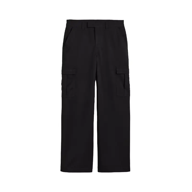 

Брюки H&M Straight Cargo, черный