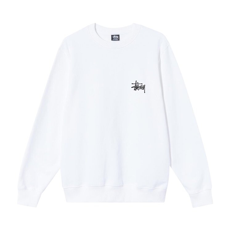 

Толстовка Stussy Basic Crew 'White', белый
