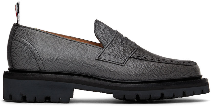 

Серые классические пенни-лоферы Thom Browne