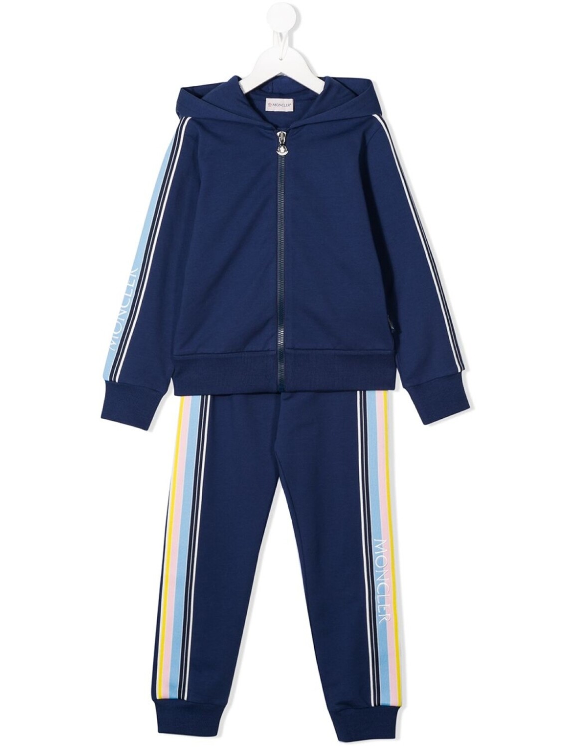 

Moncler Enfant спортивный костюм с капюшоном, синий