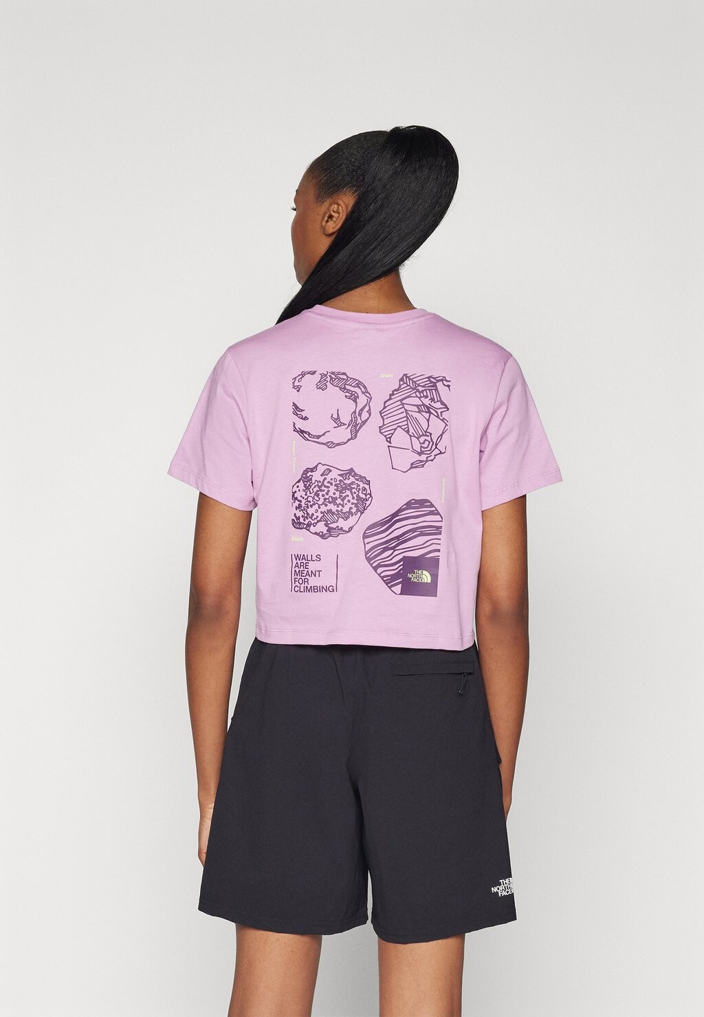 

Футболка с принтом OUTDOOR TEE The North Face, цвет mineral purple