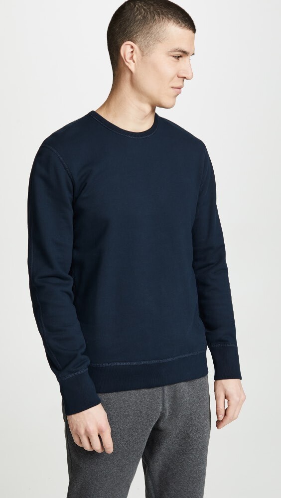 

Толстовка Reigning Champ Midweight Terry Slim Crewneck, нави