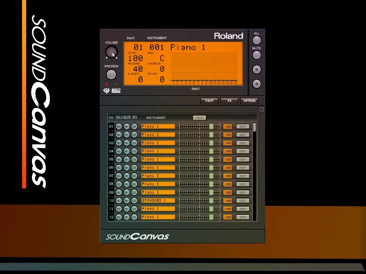 Sound canvas. Roland Sound Canvas.