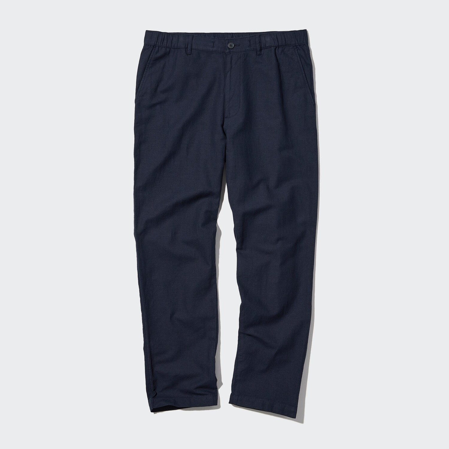 

Брюки UNIQLO relax из смешанного льна, темно-синий