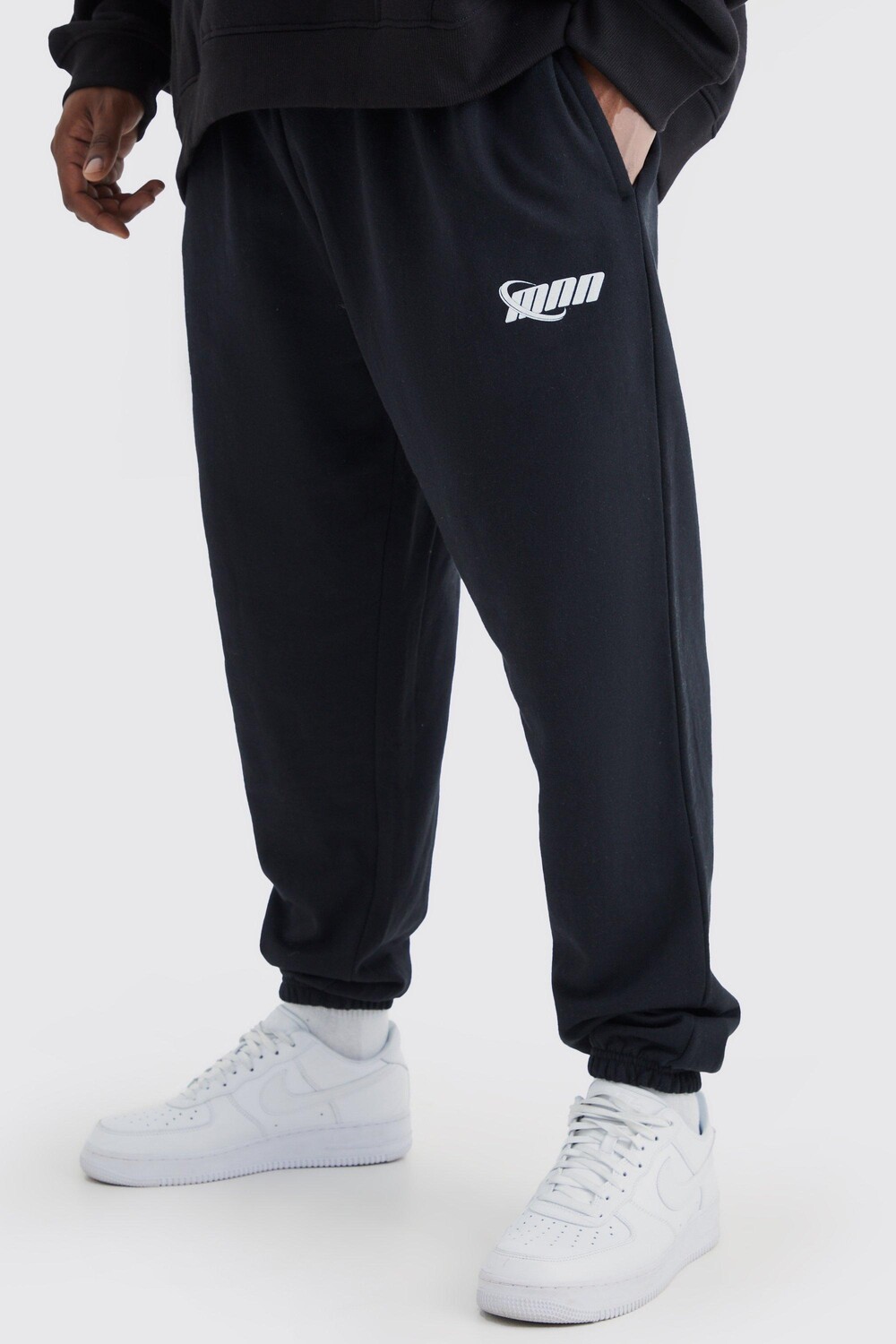 

Мужские джоггеры стандартного кроя plus man Boohoo, черный