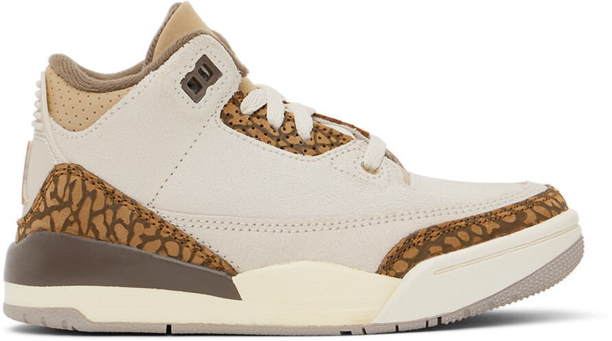 

Nike Jordan Kids Серо-коричневые кроссовки Jordan 3 Retro Little Kids