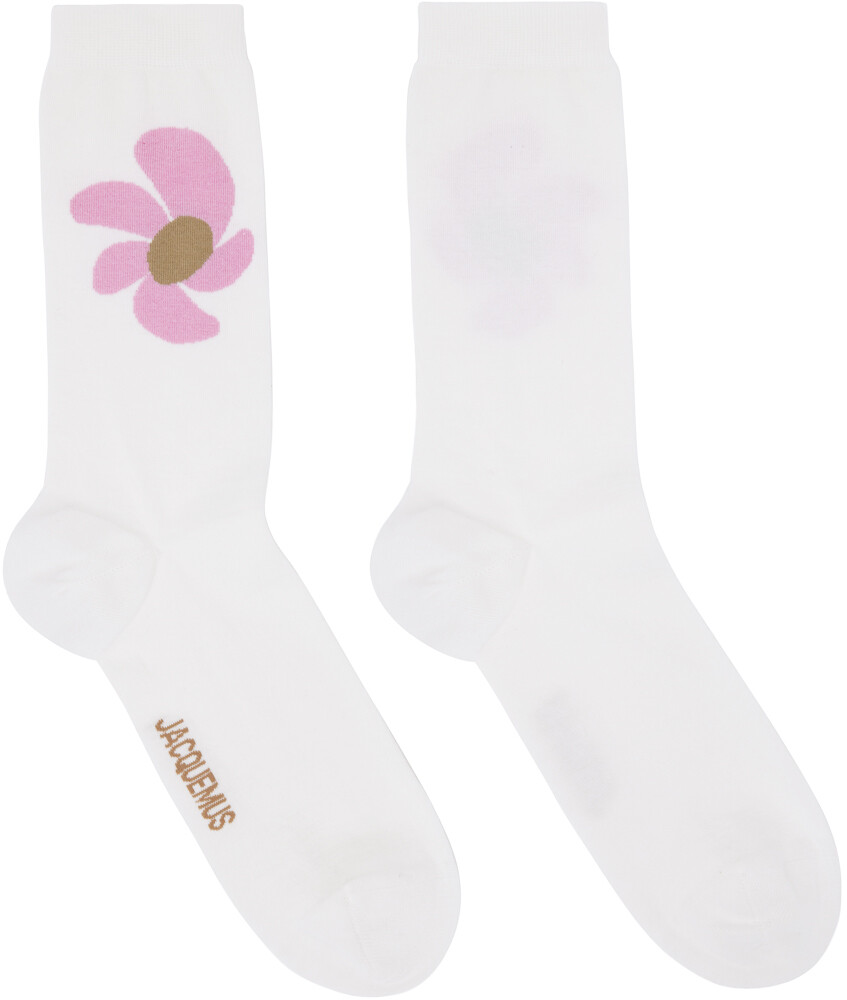 

Бежевые носки Le Papier 'Les Chaussettes Fleurs' Jacquemus