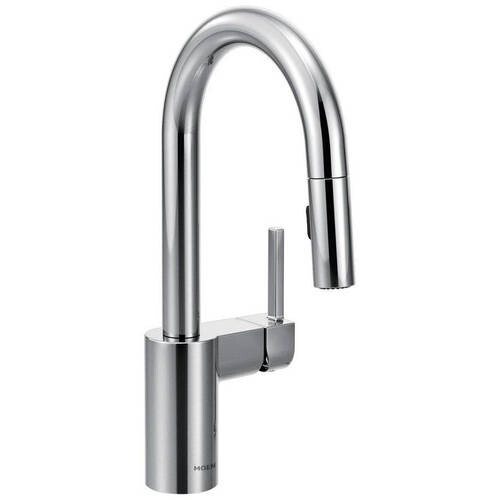 

Смеситель Moen 5965SRS Align с одной ручкой и выдвижным спреем, chrome