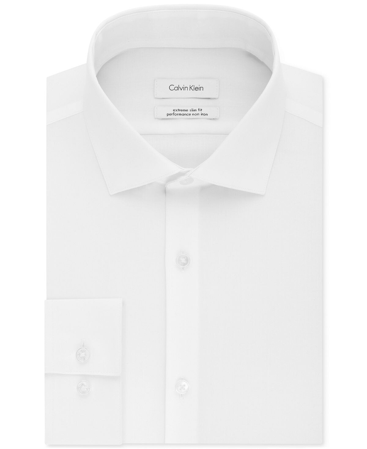 

Классическая рубашка в елочку Calvin Klein, белый