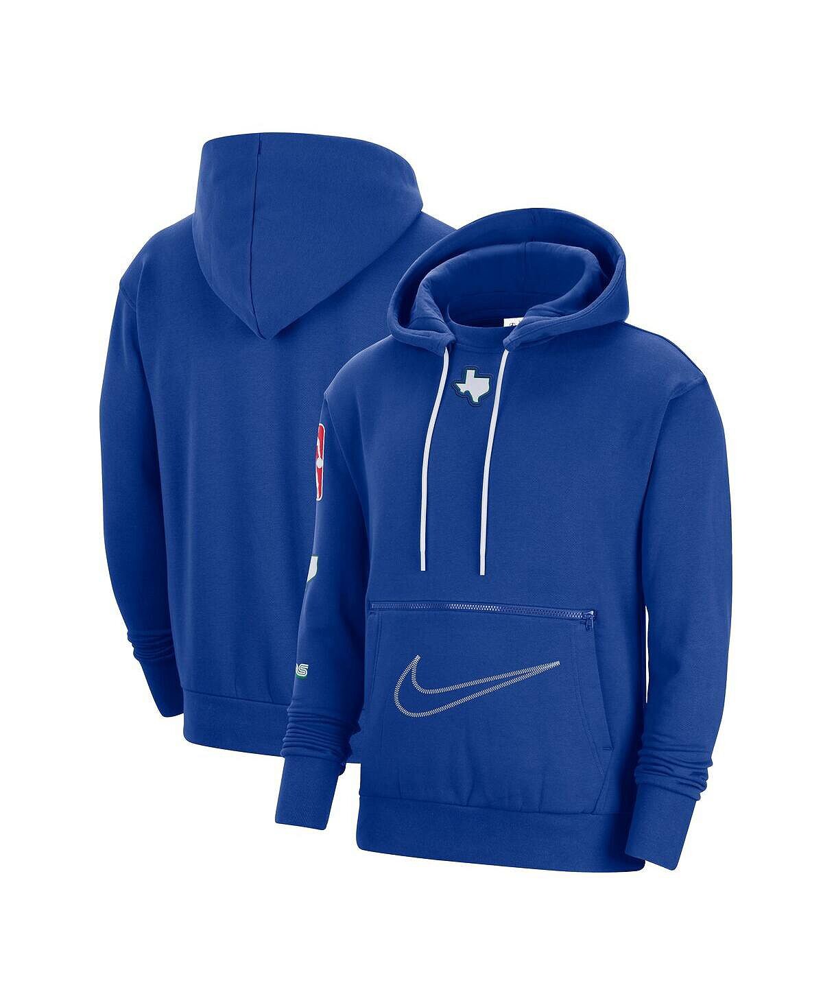 

Мужская синяя толстовка с капюшоном dallas mavericks 2022/23 city edition courtside heavyweight fleece pullover Nike, синий