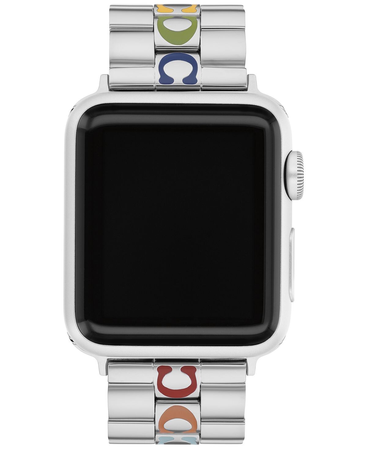 

Браслет из нержавеющей стали браслет apple watch 38 мм/40 мм COACH, серебряный