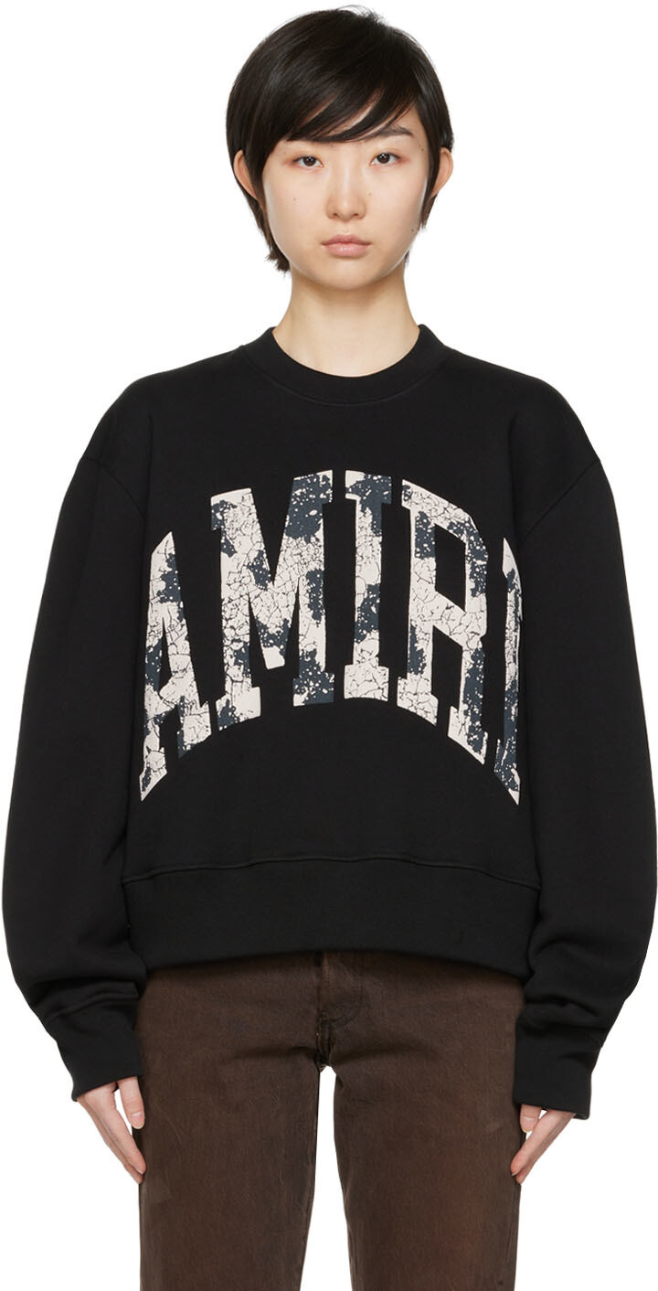 

Черная университетская толстовка AMIRI