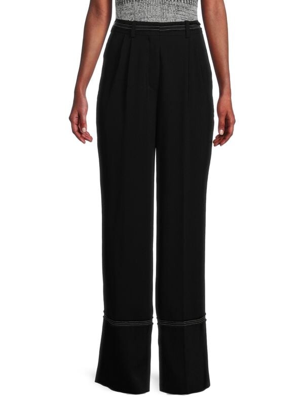 

Плиссированные брюки с высокой посадкой Sonia Rykiel Black