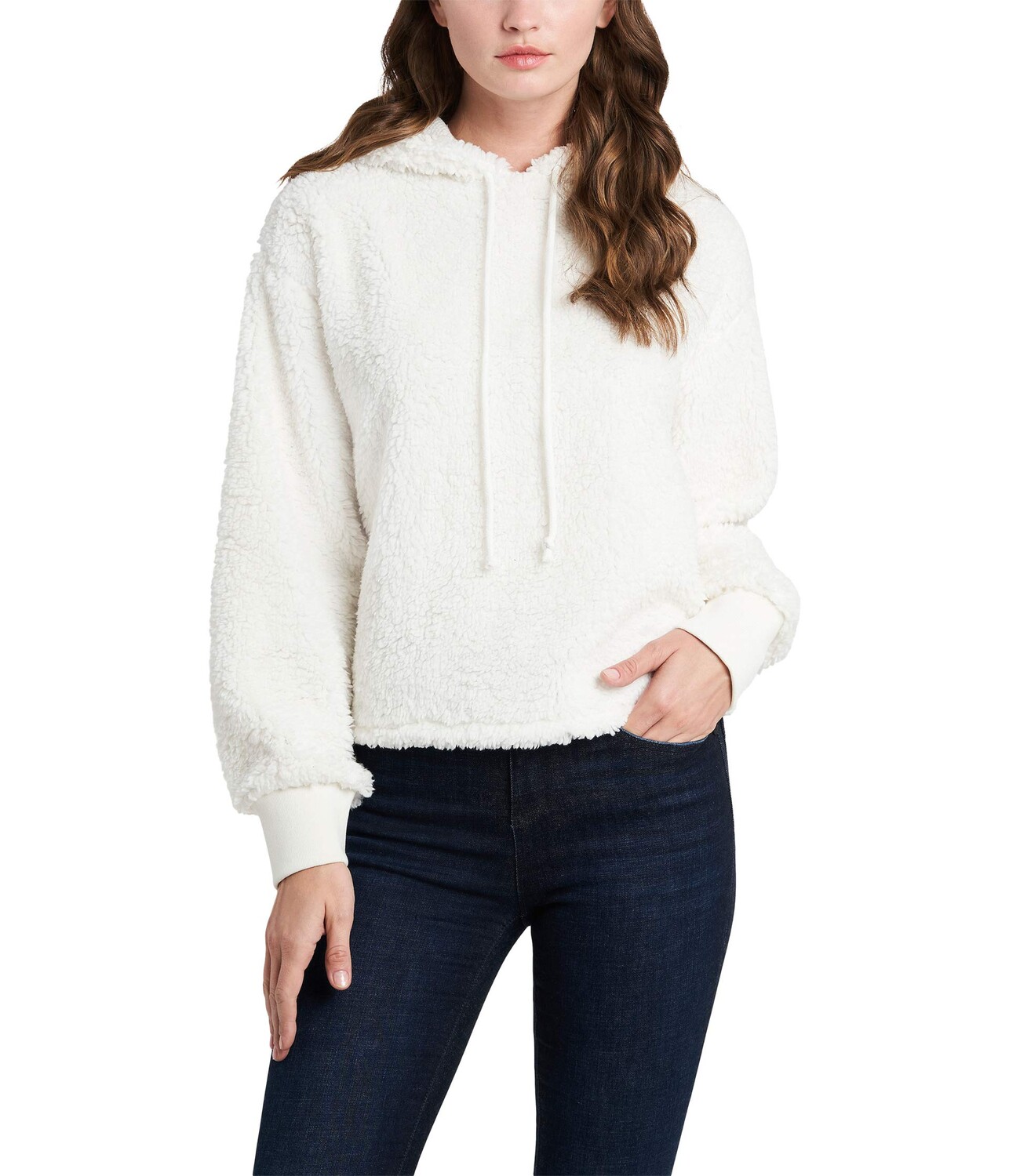 

Худи 1.STATE, Teddy Cropped Hoodie