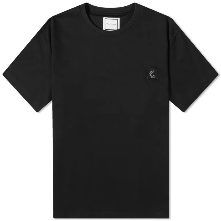 

Футболка Wooyoungmi Metalic Back Logo, черный