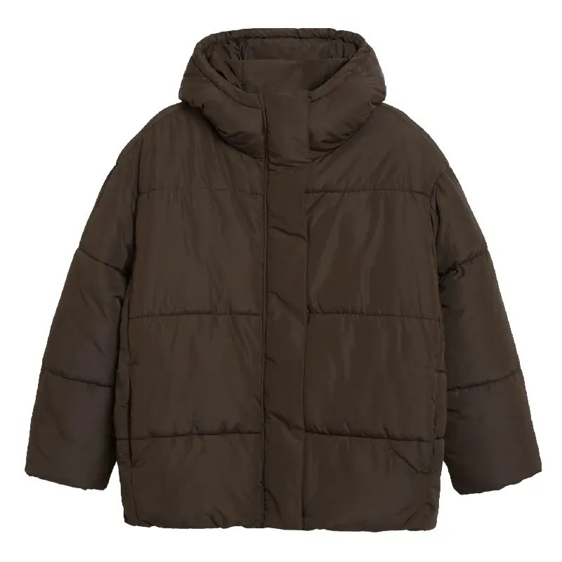 

Куртка утепленная H&M x Monki Oversized With Hood, коричневый