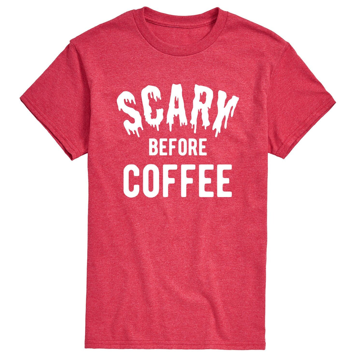 

Мужская футболка Scary Before Coffee Licensed Character