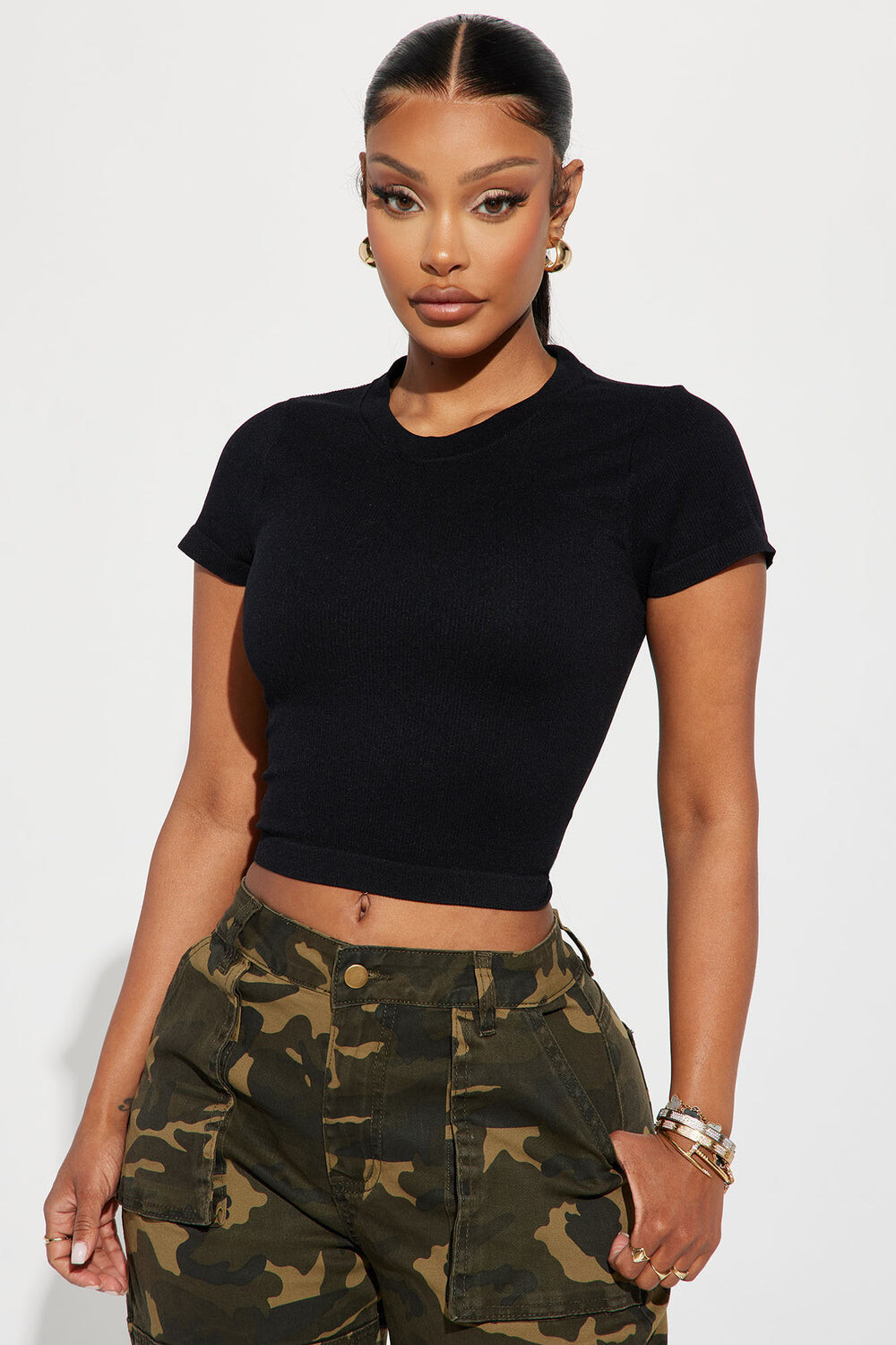 

Топ Fashion Nova RK328665, черный