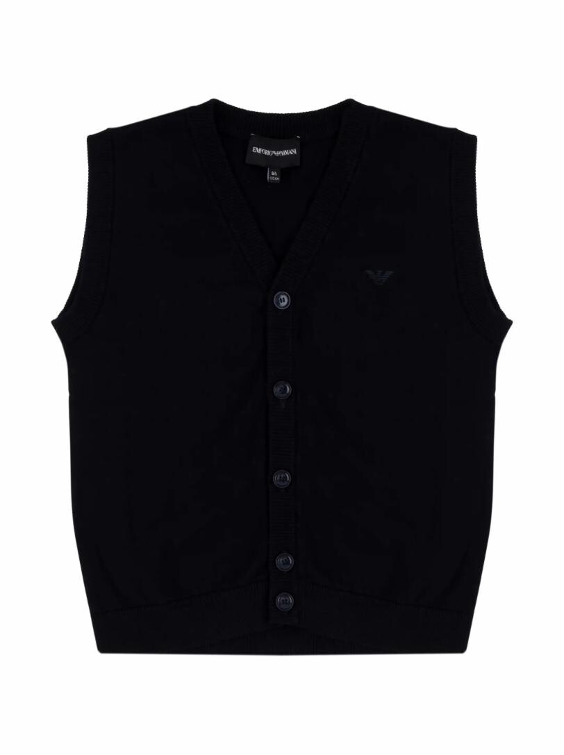 

Жилет из смеси хлопка и шерсти EMPORIO ARMANI