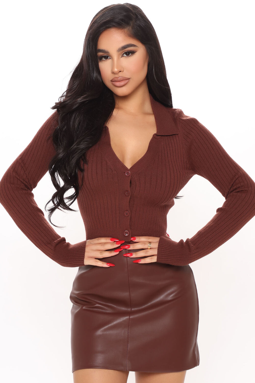 

Свитер Fashion Nova IMA4025TNFN, шоколад