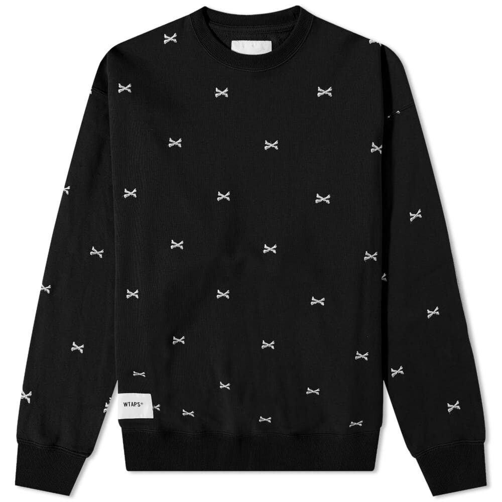 

Толстовка WTAPS Acne Bones Crew Sweat, Черный