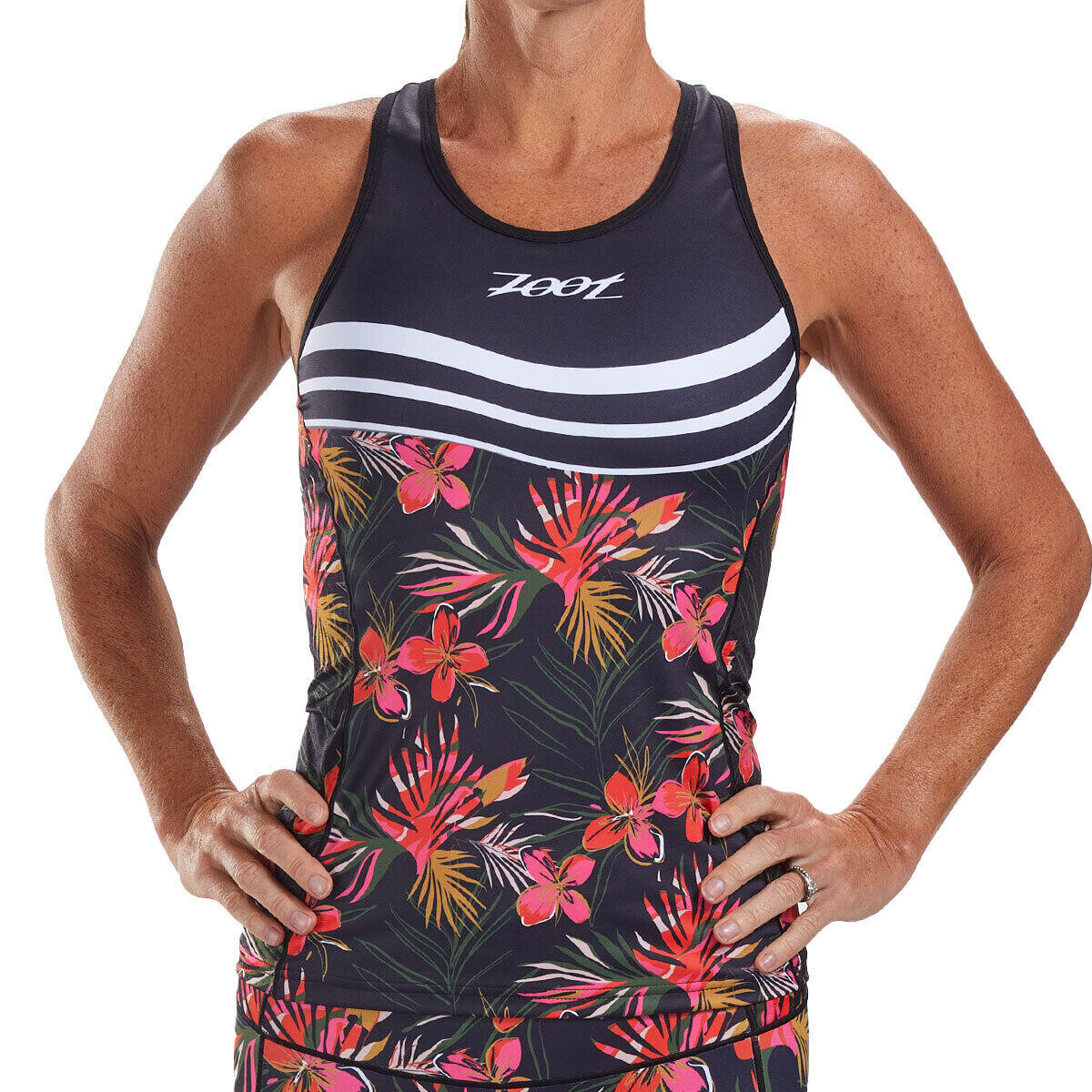 

Джерси с коротким рукавом для женщин LTD Triathlon Racerback - Waikoloa ZOOT, красочный/красный