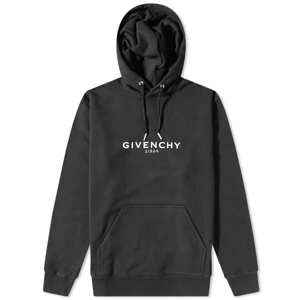 

Худи с обратным логотипом Givenchy, черный