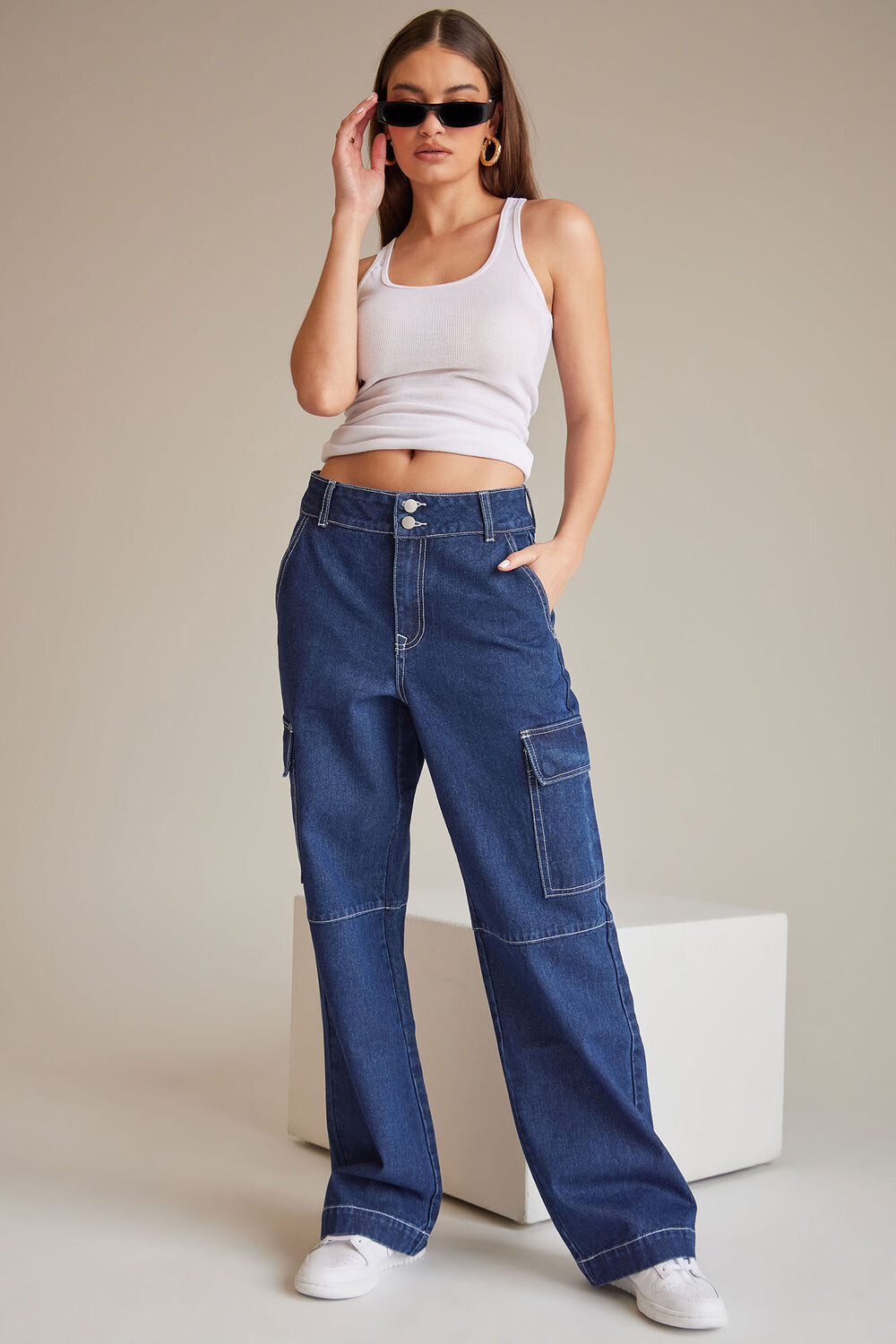 

Джинсы Fashion Nova P1438, синий