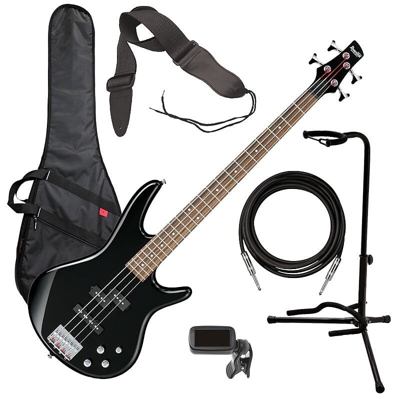 

Ibanez GSR200 4-струнная бас-гитара - черный BASS ESSENTIALS BUNDLE