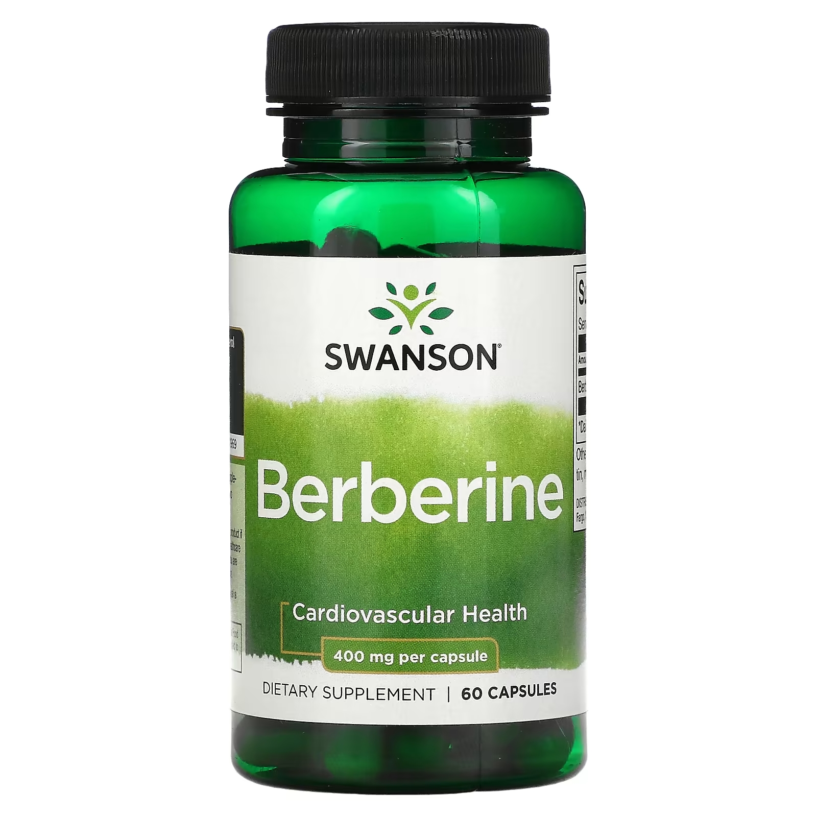 Swanson Берберин 400 мг, 60 капсул swanson пребиотик топинамбур 400 мг 60 капсул