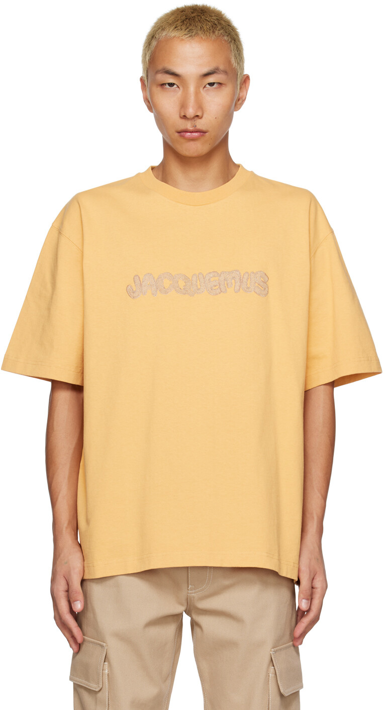 

Желтая футболка Le T-Shirt Raphia Jacquemus, Желтый
