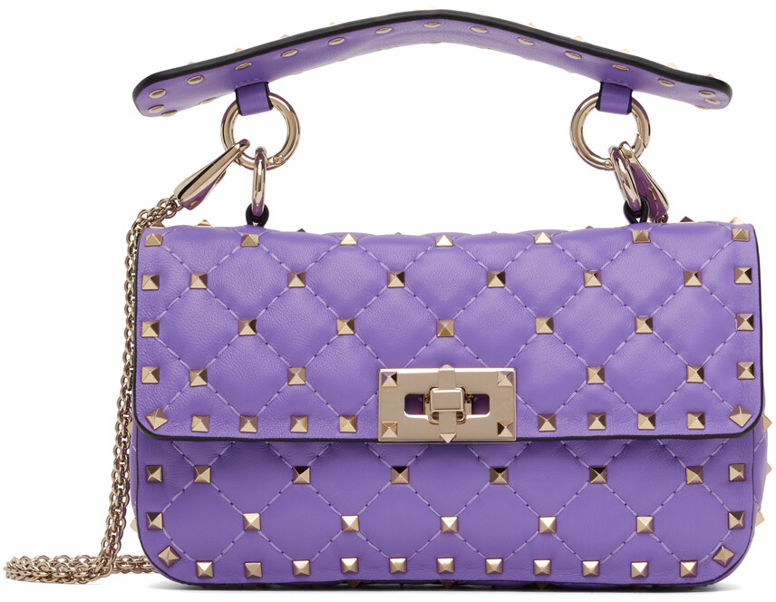 

Маленькая фиолетовая сумка Rockstud Spike Valentino Garavani