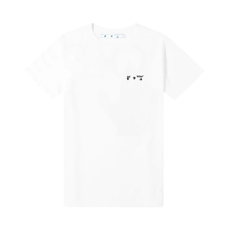 

Футболка Off-White OW Logo Slim Tee 'White/Black', белый