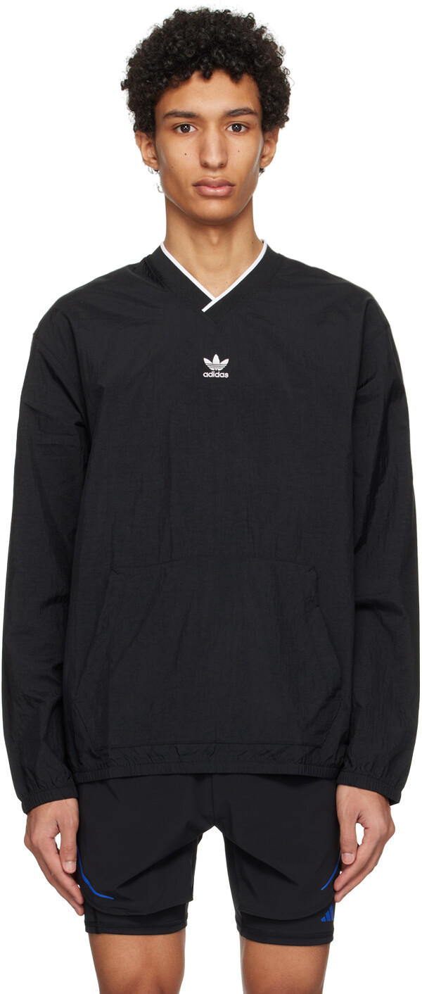 

Черная футболка с длинным рукавом Rekive adidas Originals