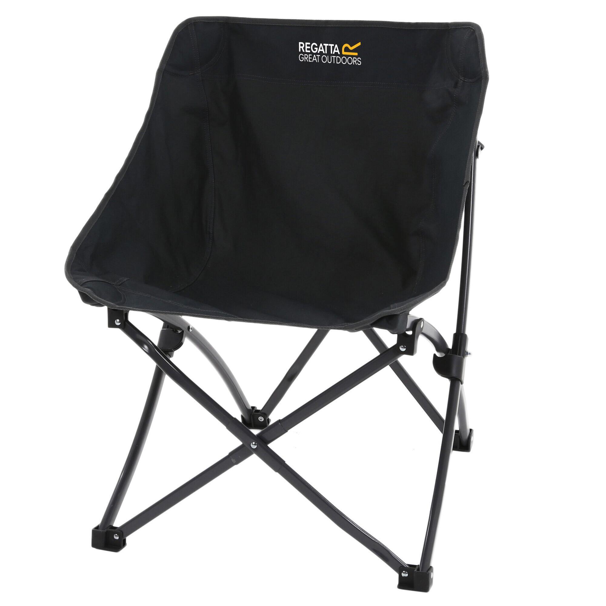 Стул складной Regatta Forza Pro Adult для кемпинга, черный складной стул уличный складной стул складной стул небольшой стул складной портативный складной стул для рыбалки