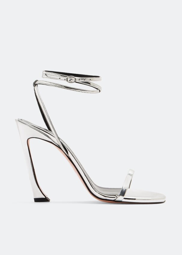 

Сандалии PIFERI Fade lace-up heel sandals, серебряный