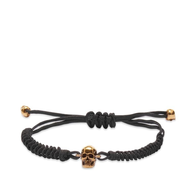 

Браслет Alexander Mcqueen Skull Friendship, черный