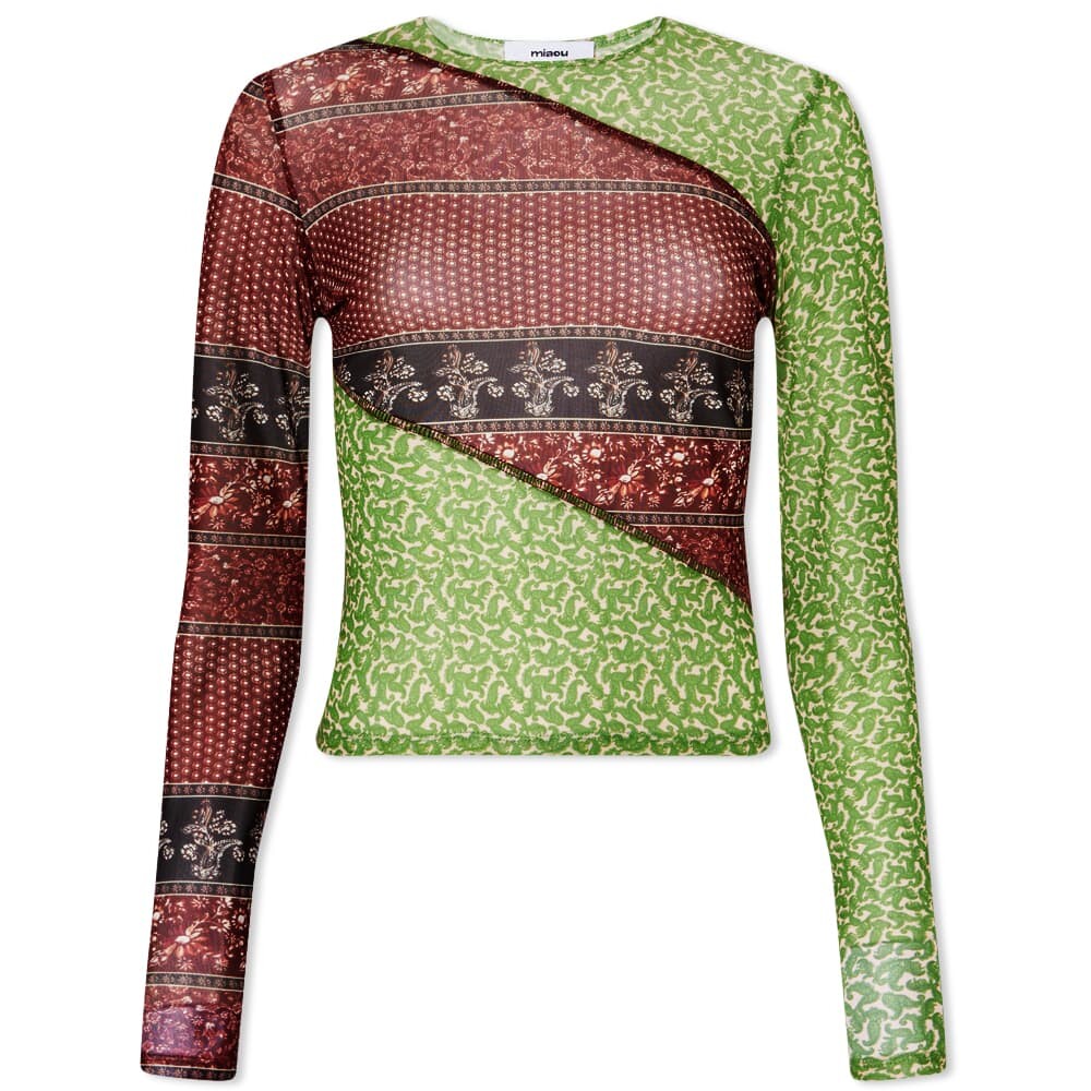 

Футболка Miaou Long Sleeve Pinot Paisley Mesh Tee, Коричневый