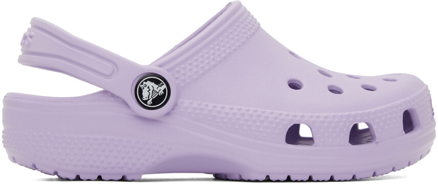 

Детские фиолетовые классические сабо Crocs