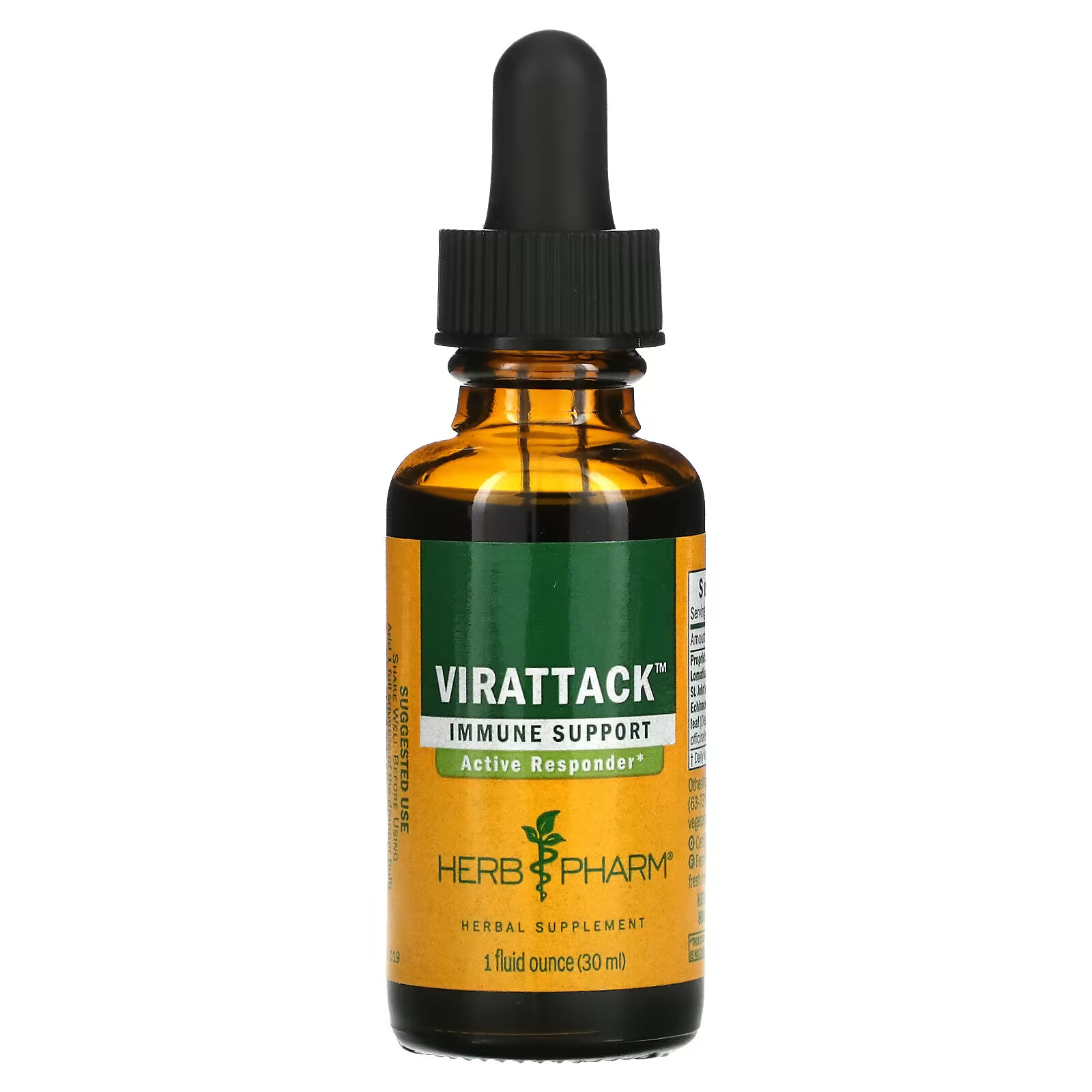 Herb Pharm, Virattack, 1 жидкая унция (30 мл) herb pharm масло арники 1 жидкая унция 30 мл