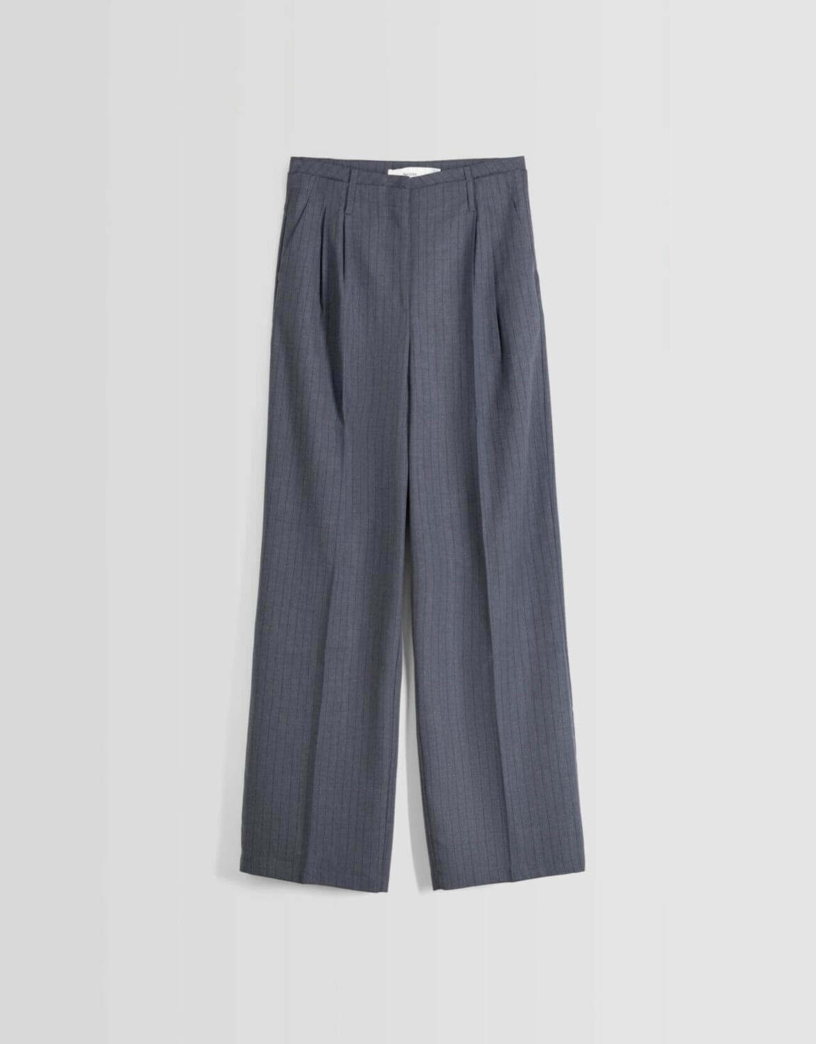

Брюки Bershka Dad Fit Tailored, синий
