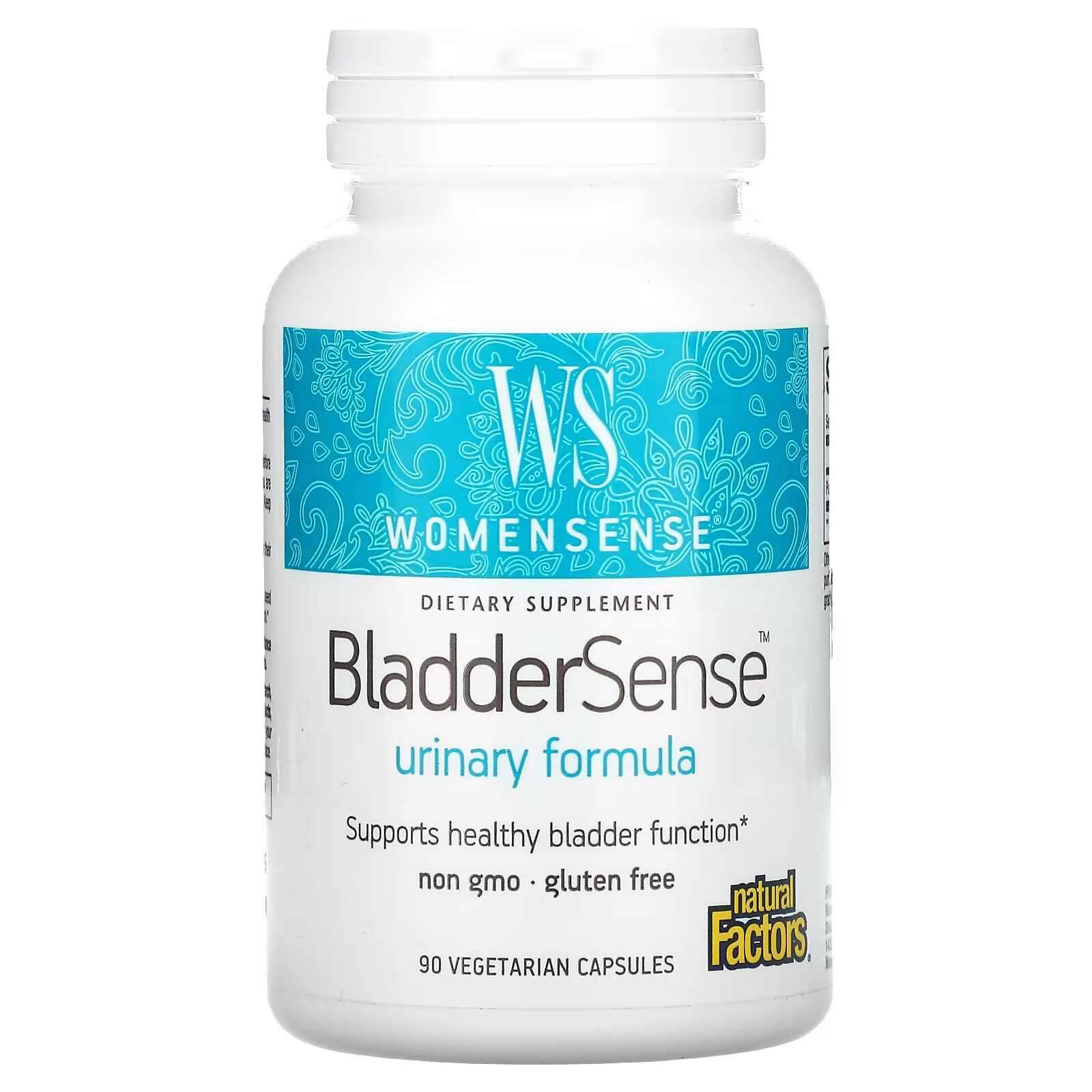 Natural Factors, Womensense, BladderSense, 90 вегетарианских капсул natural factors womensense adrenasense 60 vegetarian capsules