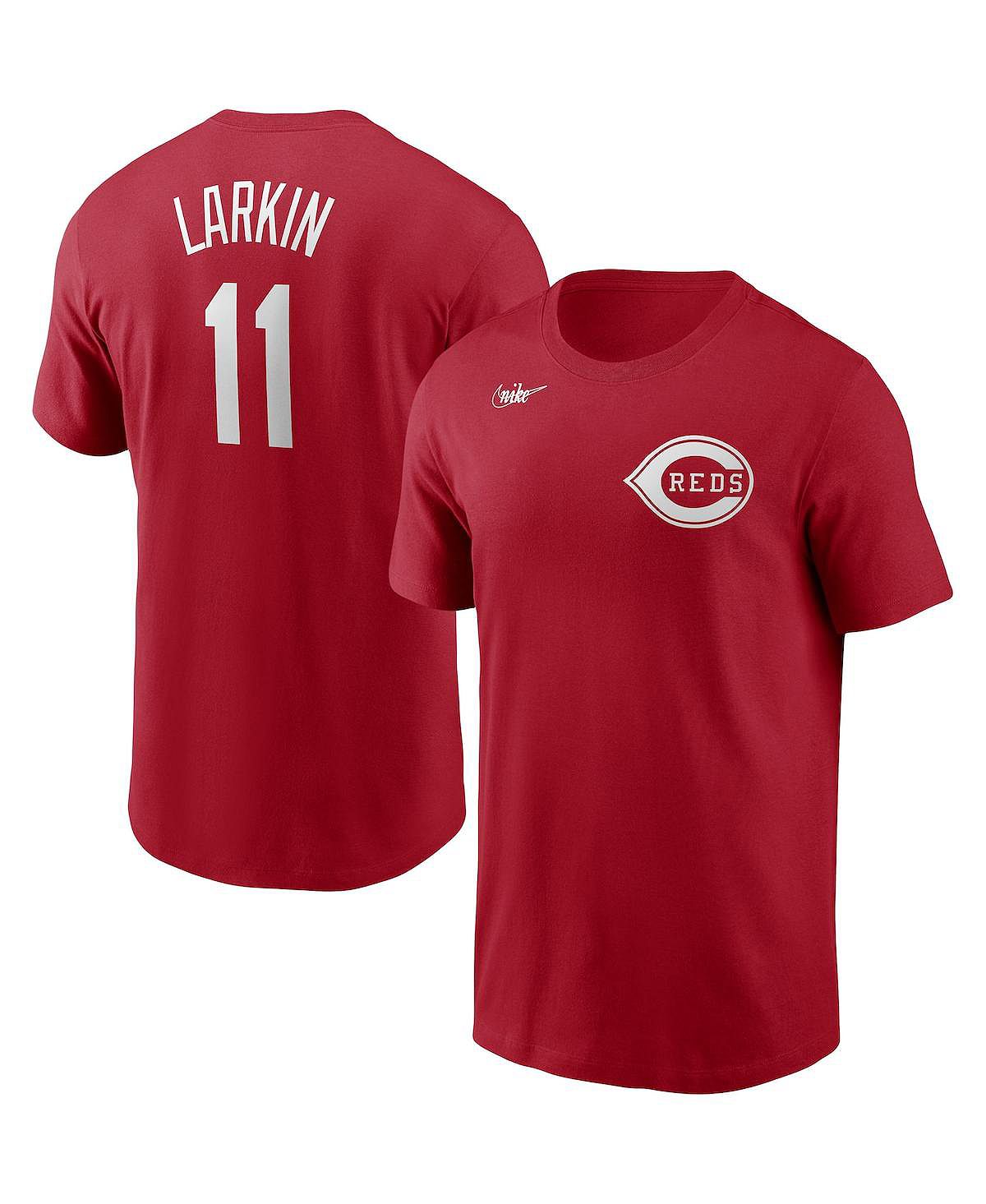 мужская футболка barry larkin red cincinnati throwback reds cooperstown mesh batting practice jersey mitchell Мужская футболка barry larkin red cincinnati reds cooperstown collection name & number Nike, красный