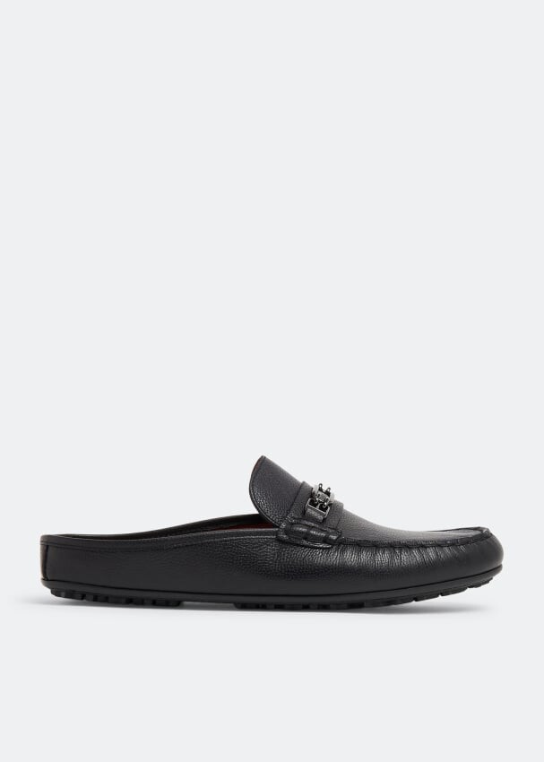 

Слиперы BALLY Vincel backless drivers, черный