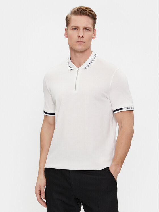 

Рубашка поло стандартного кроя Armani Exchange, белый