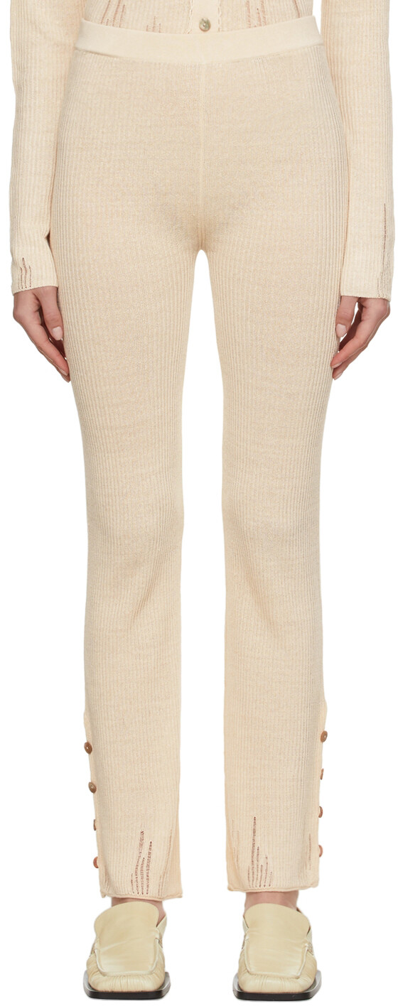 

Бежевые брюки для отдыха Karah Acne Studios