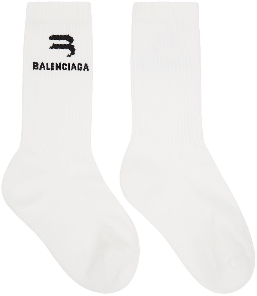

Белые светящиеся в темноте носки Balenciaga